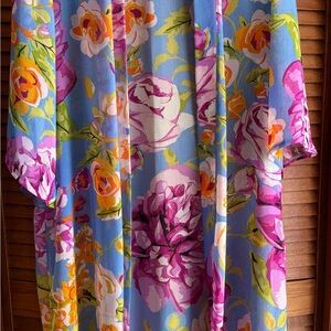 Floral Kimono with Vibrant Colors